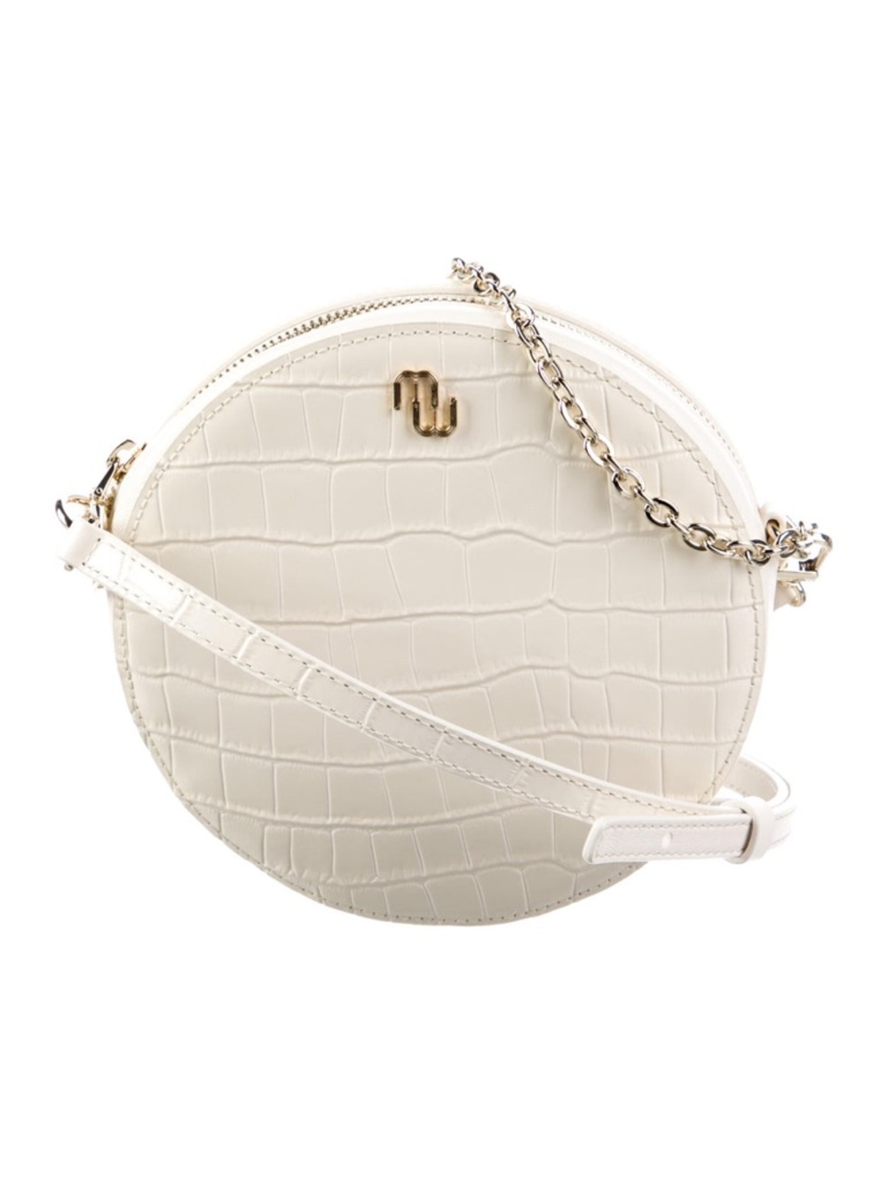 Maje Croc-Embossed Crossbody